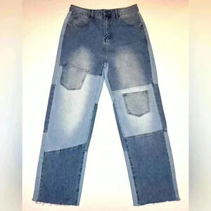 Shein Women’s High Waist Loose Fit Jeans Size- Large 8/10